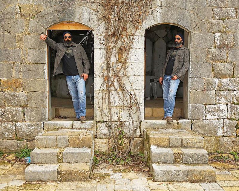 Double Trouble😋  me  double  doubletrouble  lebanon  lebanese  bearded ...