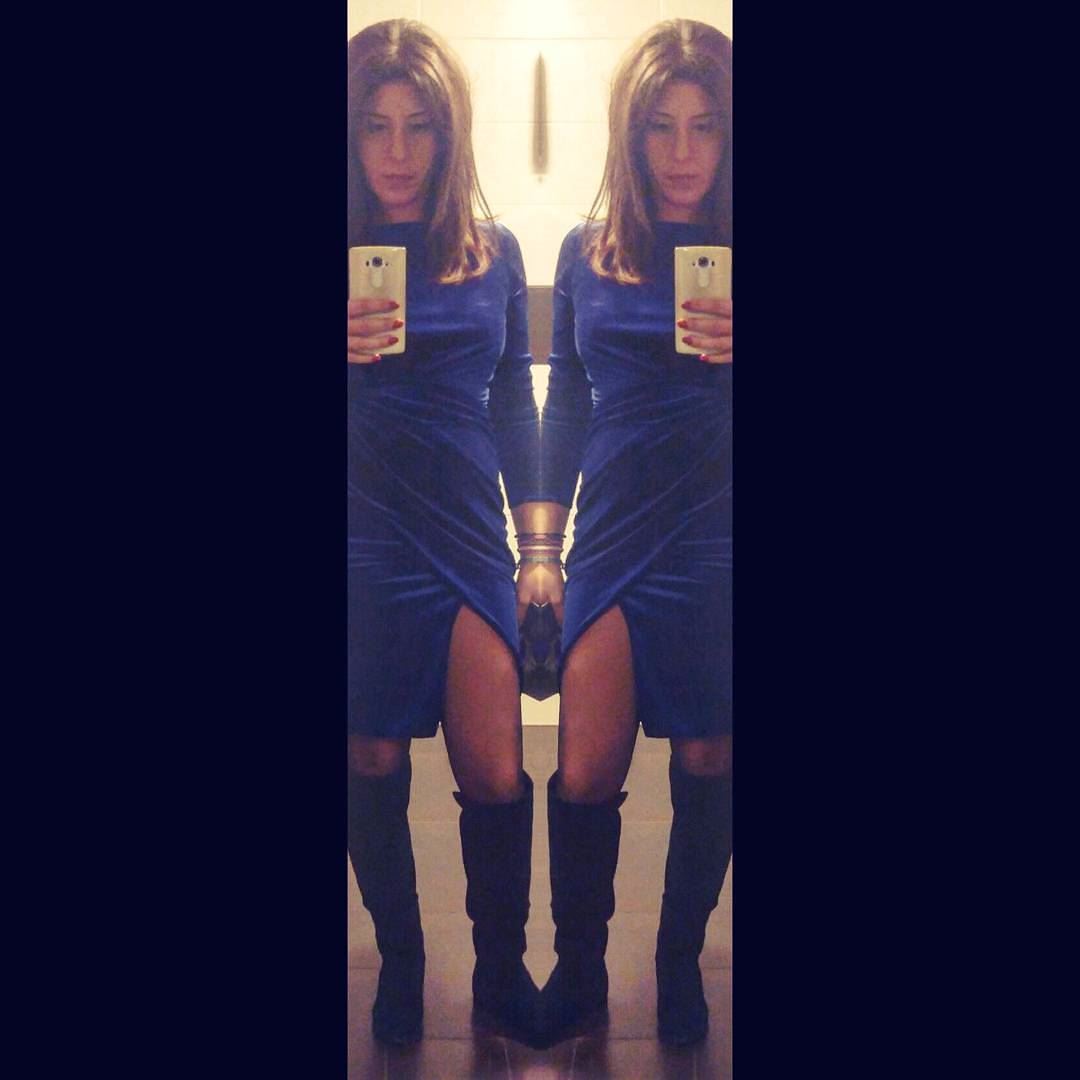 💁double trouble 👗@tiptopboutique dress  blue  royalblue  velvet ...