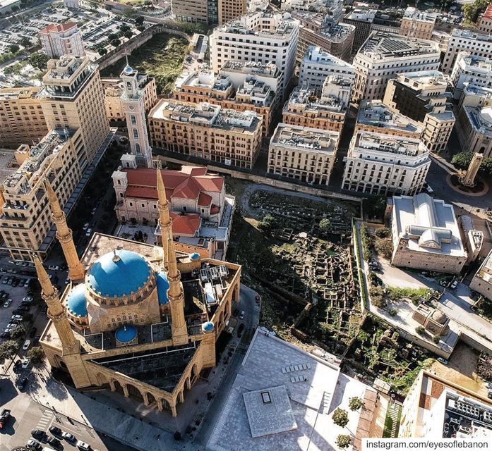 ⌘ Downtown Beirut from aboveCredits to @salvatore_freni・・・ ....... (Downtown Beirut)