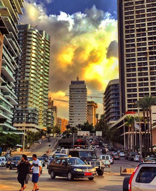 Drive🚘like no body's watching❗😍.A city like no other, A sunset like no... (Beirut, Lebanon)