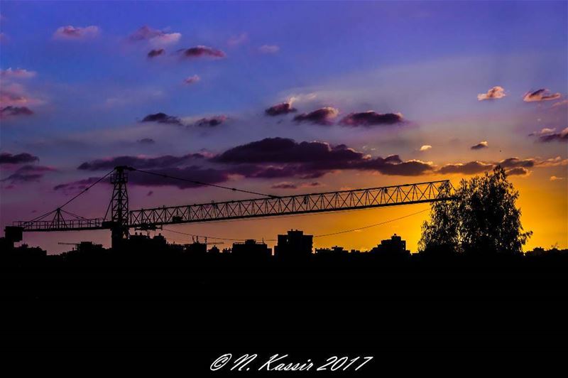  dusk  sunset  silhouette  sky  ig_great_shots ... (Sinn Al Fil, Mont-Liban, Lebanon)