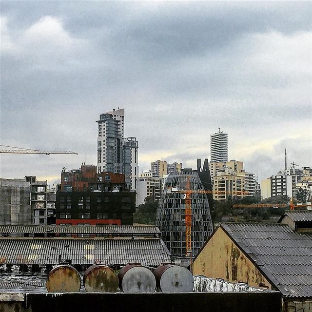 Eating up the sky.......................... city  skyline  cityscape ... (Beirut Sin El Fil)