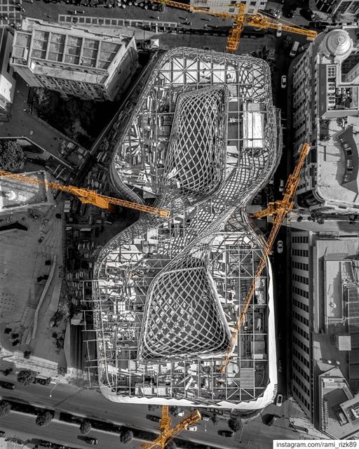 Eight 8⃣🚧Under construction 🚧 ... architecture  zahahadid  beirut ... (Beirut Souks)