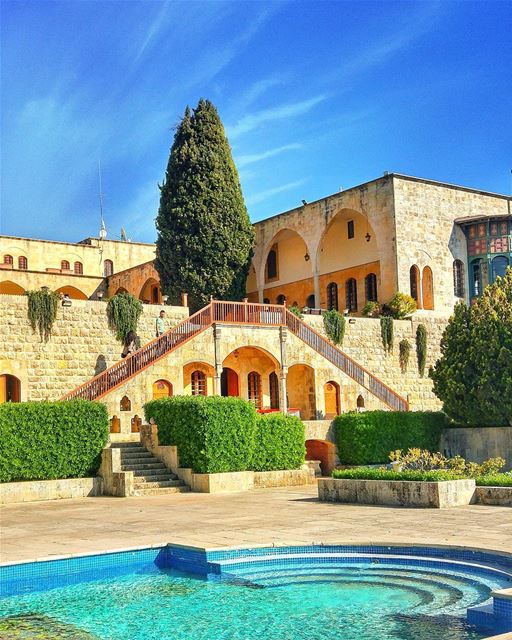 El meer amin castle lebanon  nature  naturelovers  natureporn  landscape ... (Mir Amin Palace Hotel)