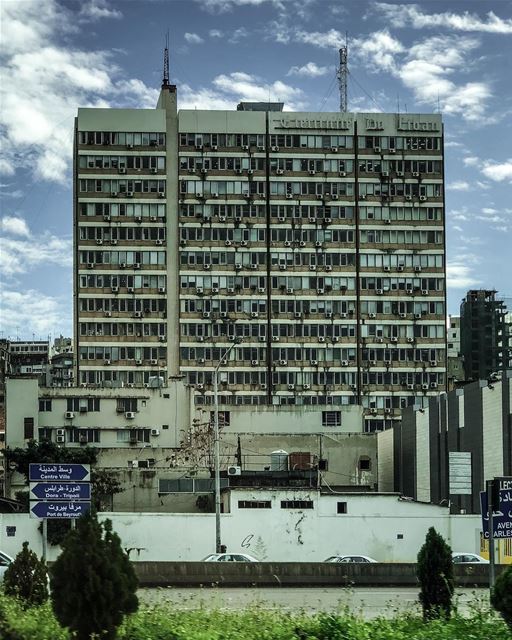 Electricité du liban....... old  street  city  building ... (Beirut, Lebanon)