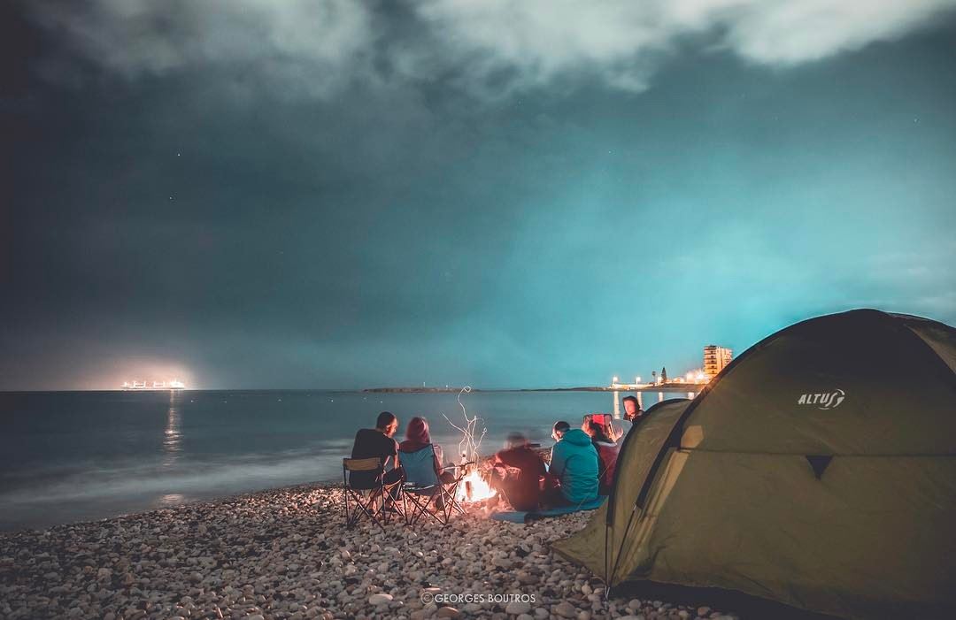 Embrace the night where silence rules✨-- beachcamp  lebanon ... (Chekka Jdîdé, Liban-Nord, Lebanon)