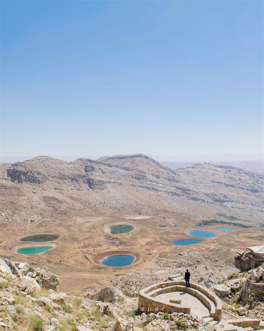 Emerald & Turquoise lakes, Akoura - Mount of Lebanon 🇱🇧........ (Akoura, Mont-Liban, Lebanon)