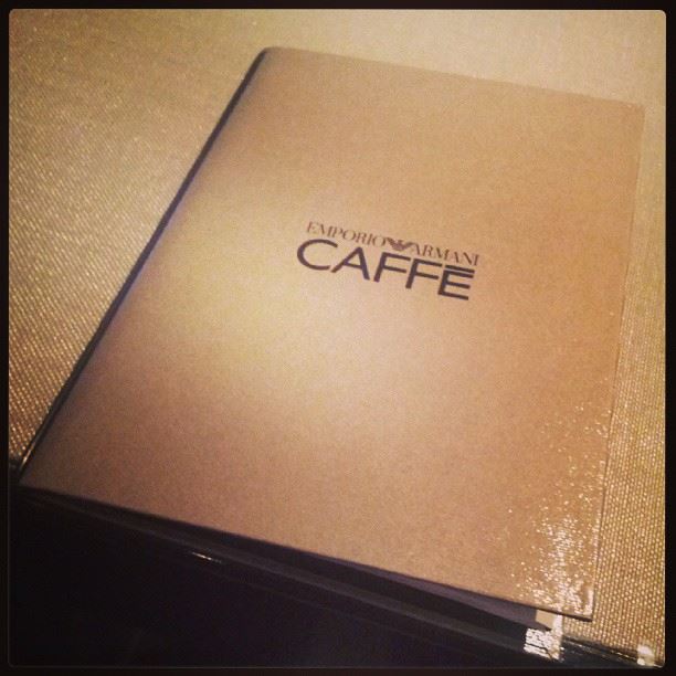  Emporio  Armani  caffe  menu  UAE  Lebanon  abudhabi  friend ...