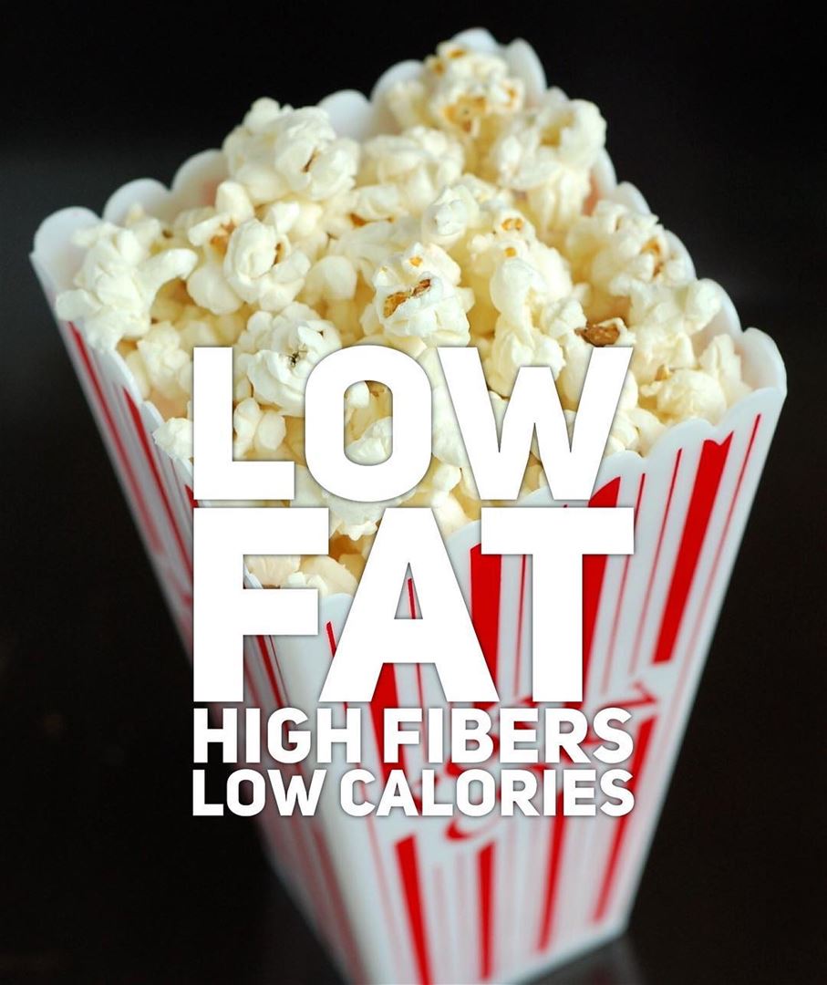 Enjoy 3 cups of oil-free popcorn = 80 calories 🍿.. popcorn  lowfat ...