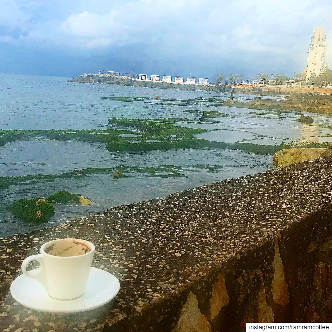 Enjoy coffee with lovely weather ☁️☕️... ramramcoffee  turkishcoffee ... (Manara Palace Café)