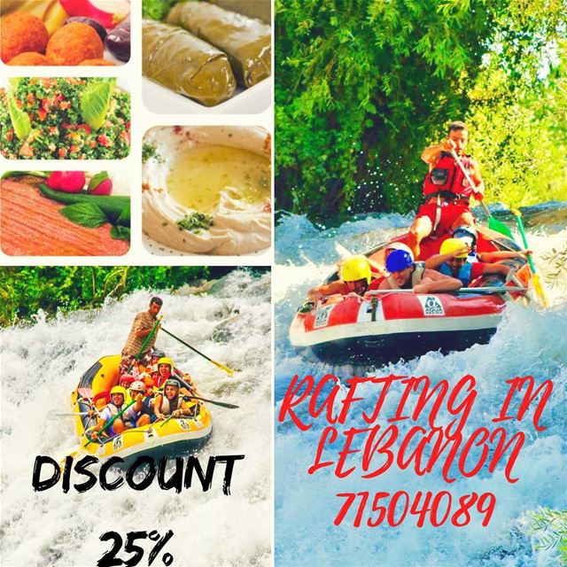 Enjoy your summer with us at Al Assi- river .  25% discount on rafting... (El Hermel)