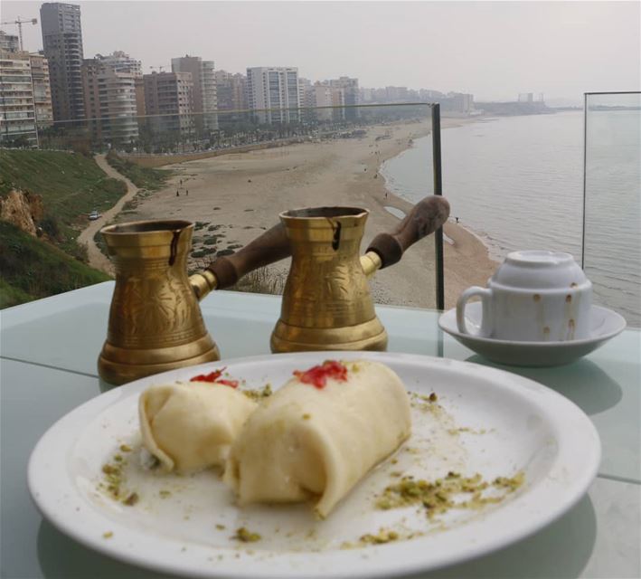 Enjoying holiday by the sea... thisislebanon79  viewbug  lebanese ... (Grand Café)
