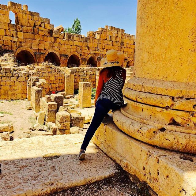 Enjoying the City of the Sun ☀️  baalbeck  ruins  amazing  place ...