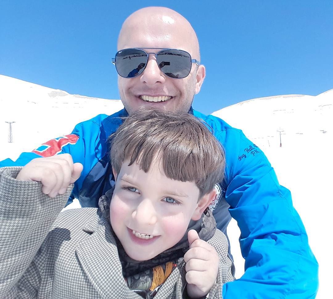 Enjoying the snow with my little brother 💙 Family  FamilyDay  Brothers ... (Téléskis des Cèdres - Cedars Ski Resort - Arz)