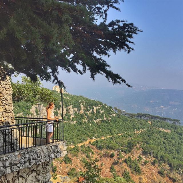 Enjoying the view @vitalina.a  LiveLoveLebanon  wearelebanon ... (Mar Musa, Mont-Liban, Lebanon)