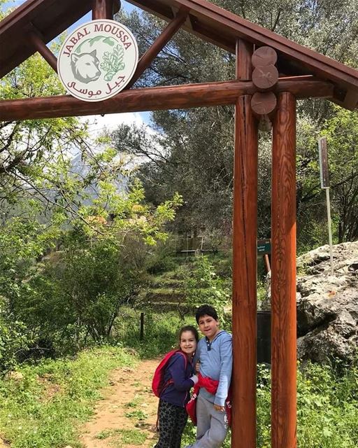 Enjoying their  Easter Holiday in  JabalMoussa!Aren't they just adorable :
