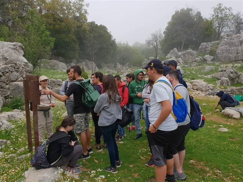 Enjoying their hike in  JabalMoussa despite the  foggy weather. unescomab...