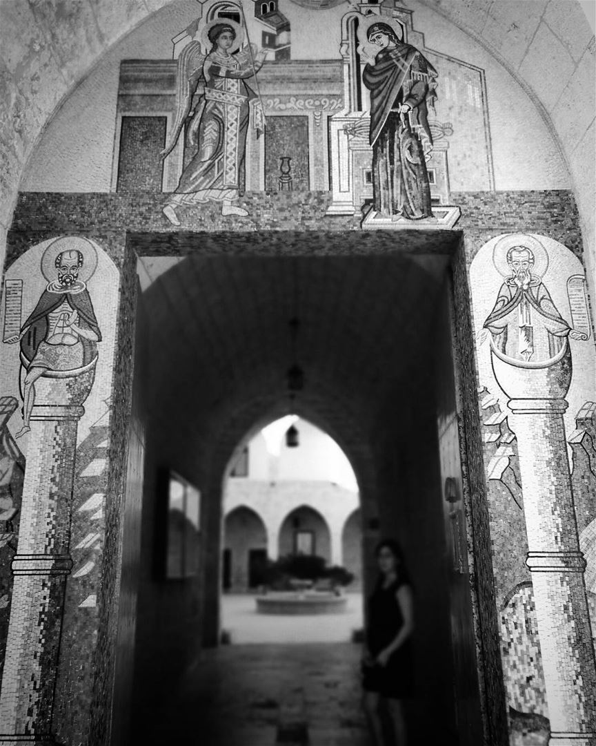 Entrance to the monastery -  ichalhoub in Annourieh  monastery  Hamat...