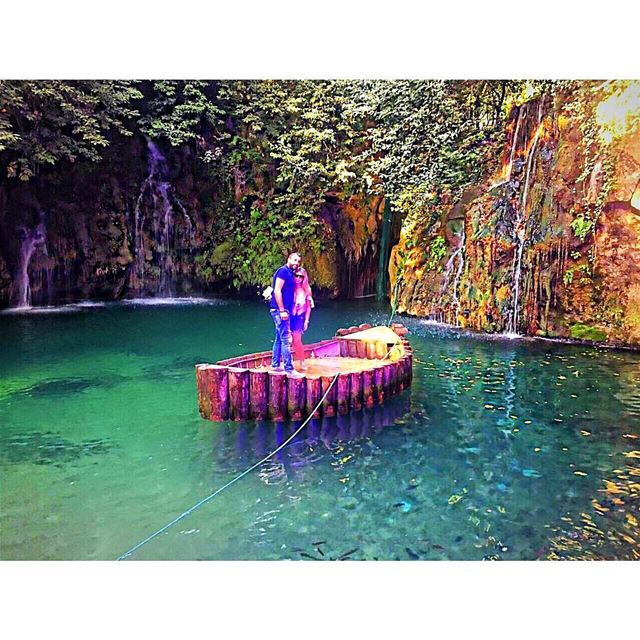 Escaping the ordinary🌍✨🛶  baaklinewaterfall ... (شلالات الزرقاء -بعقلين)