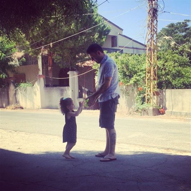 💕 Eva & Uncle Ali 💕  faves  uncleali  niece  eva  villagelife  lebanon ... (Bebliyeh Jnoub)