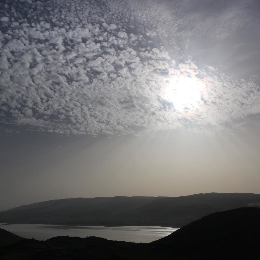 Even the darkest night will end the sun will rise..... sunshine... (Lake Qaraoun)