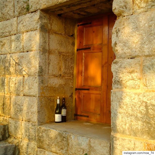 Every empty bottle is filled with stories... wine  winebottle  memories ... (Maasser Ech Chouf, Béqaa, Lebanon)