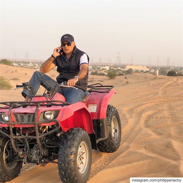 Every moment is a fresh beginning.... atv atvriding desert color call... (Umm al Qaiwain)