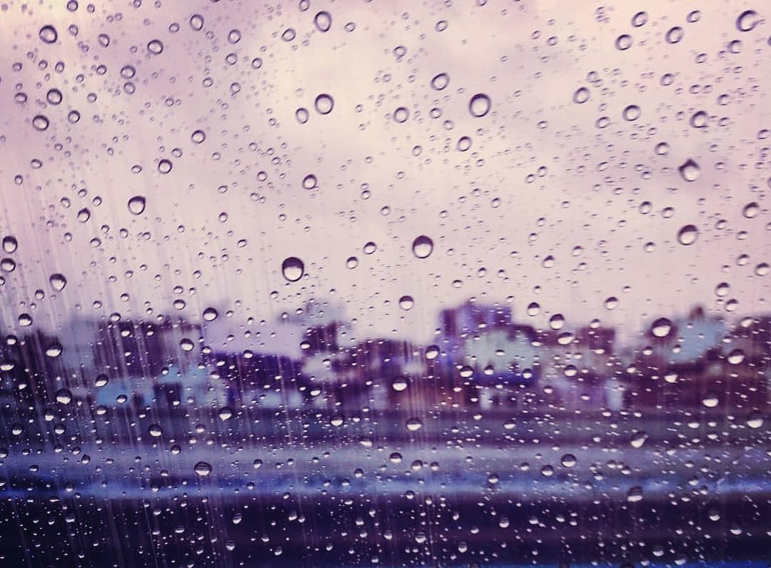 Every raindrop has its lonely meaning ...  raindrops raining rainydays...