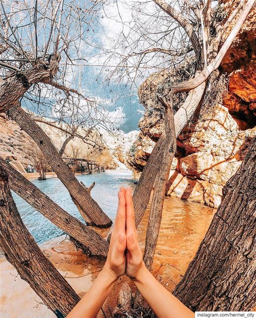 Everybody needs places to play in and  pray in, where  nature may heal and... (Assi River)