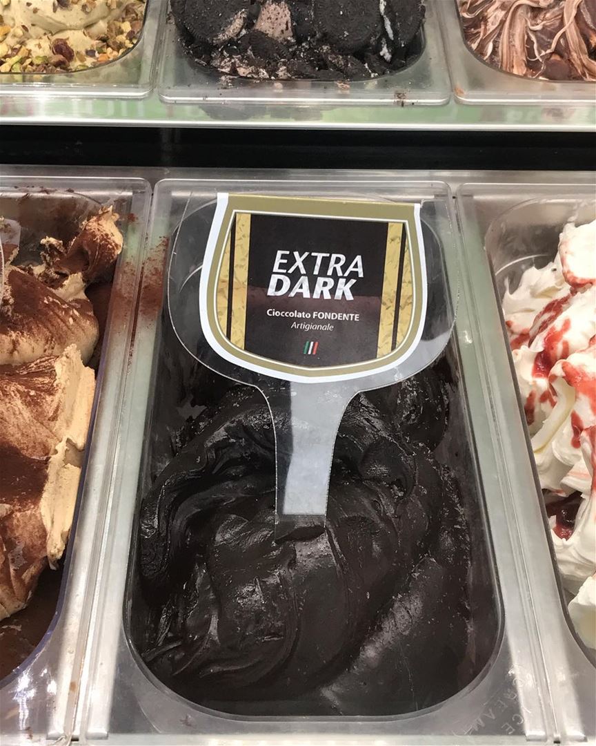 Extra dark chocolate ice cream 💣💣💣💣💣  darkchocolate  dark  chocolate ... (Baabda)