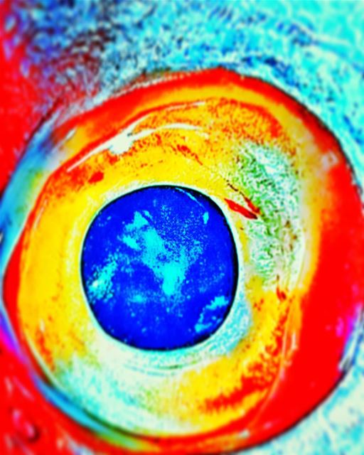 Eye of the fish 🐟🐠  eye  fish  red  blue  batroun ... (Batroûn)
