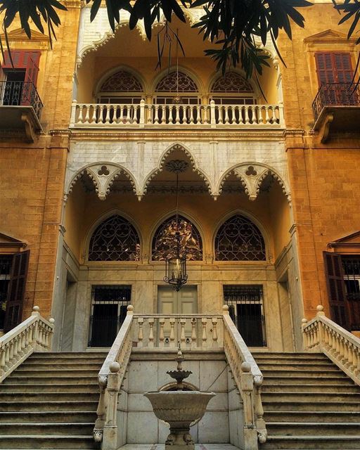 Fachada típica libanesa do Palácio Bustros em Beirute, fotografado por... (Ministry of Foreign Affairs and Emigrants)