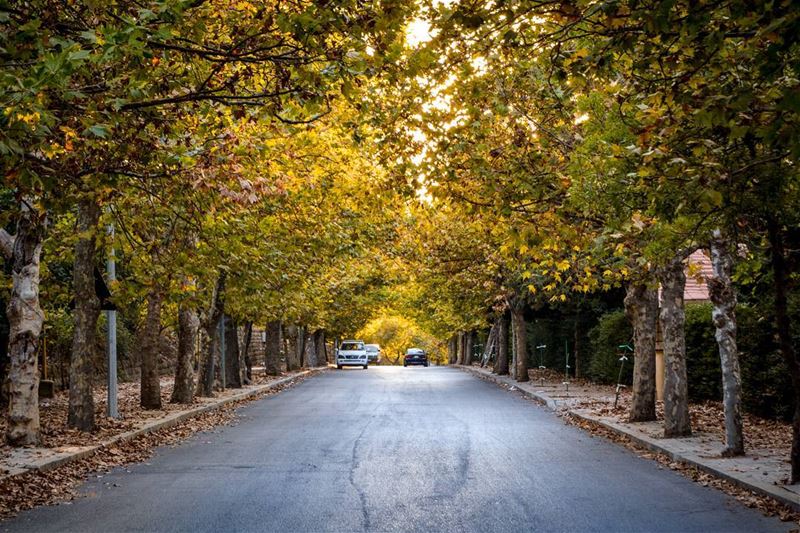 .Fall is welcoming us | Sawfar this evening at sunset  livelovesawfar .... (Sawfar, Mont-Liban, Lebanon)