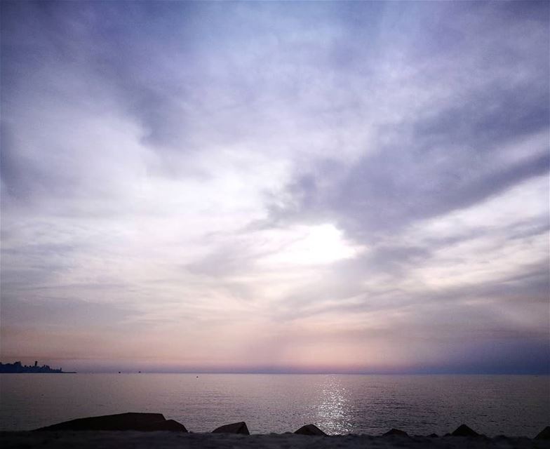 falling in love💜 cloud  palette  colors  shadesofblue  sunset ... (Waterfront City)