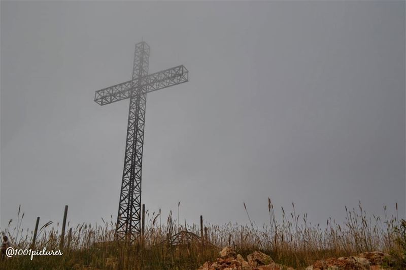 Faraya summit cross, 1850 m. above sea level.... travel  lebanon ... (Chabrouh-Faraya)