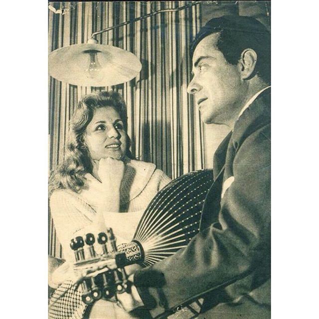 Farid Al Atrash & Sabah  Beirut in 1955 .