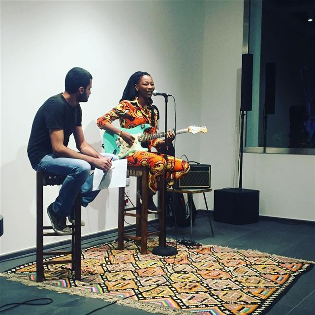 Fatou in conversation with Bashir Sfeir @darelnimer "Au Mali quand quelqu'u (Dar El-Nimer for Arts & Culture)