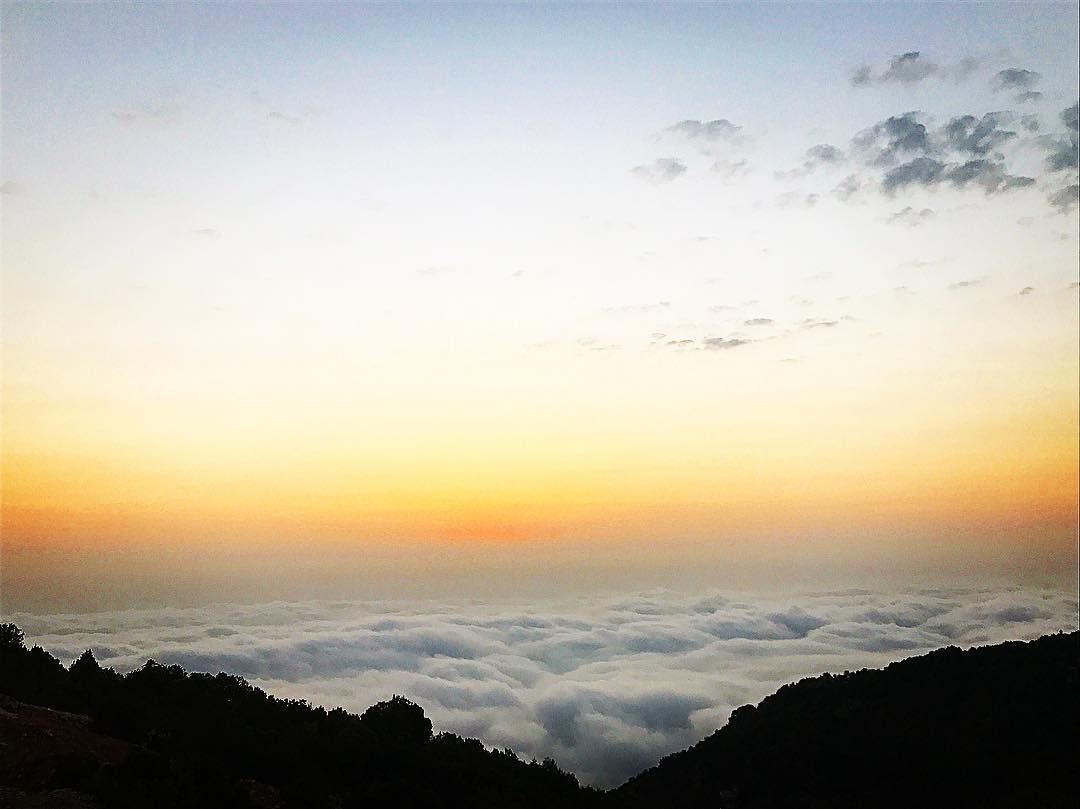 Feel it above the clouds...  trekking  hiking  nature  lebanon  raachine ... (رعشين Raachine)