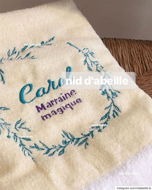 Feel the magic 💖 Write it on fabric by nid d'abeille  baptism  godmother ...