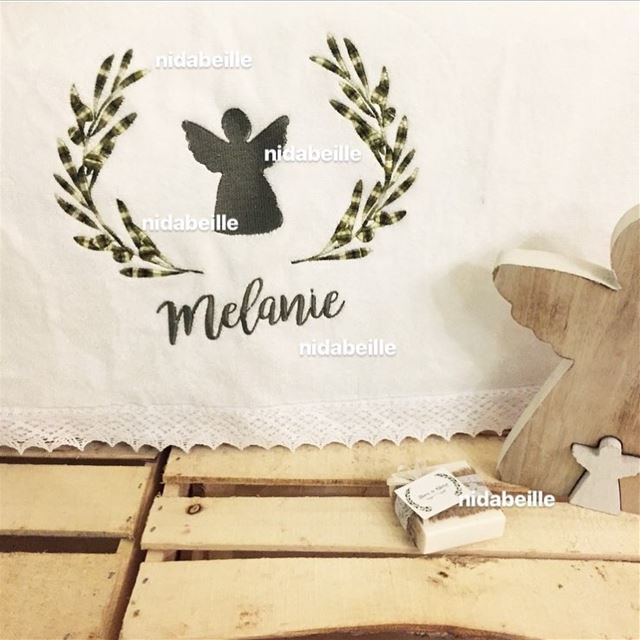Feeling Blessed 😇Happy Christening Melanie 🌿Write it on fabric by nid d'a