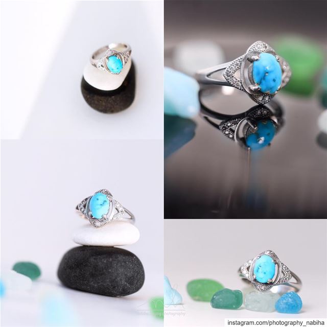 Feroza Ring  Turquoise silver  lebanese_photographer   beirut  macro...