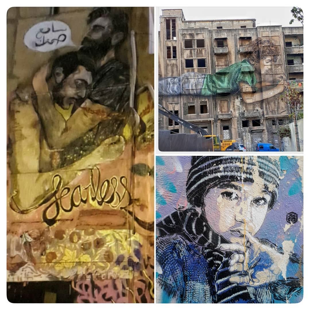 🇱🇧 Few of the best graffiti in beirut, which one do you like ?... (Beirut, Lebanon)
