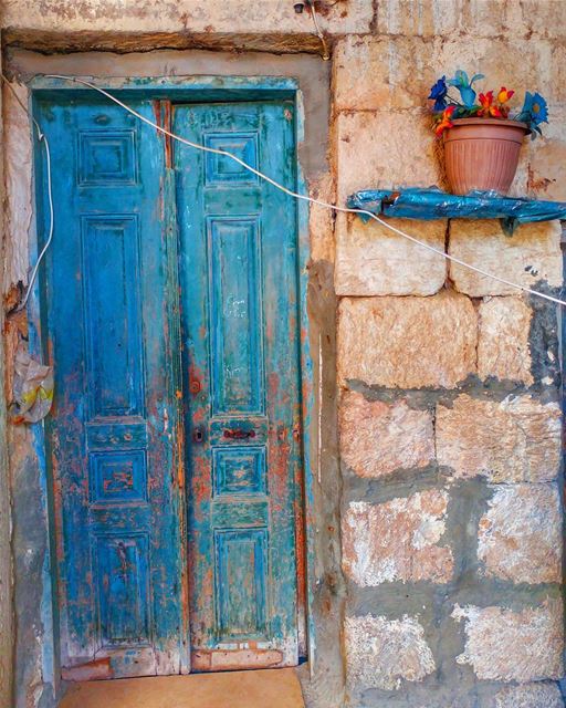 Fifty shades of BLUE 💙......... architecture  history  travel ... (Lebanon)