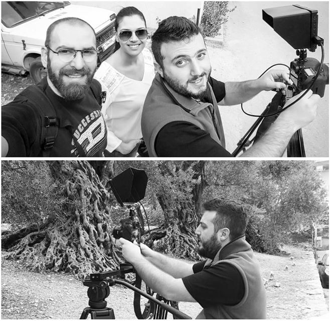 Filming 6000 years old trees...  work  film  video  trees  nature ... (Bchaalé, Liban-Nord, Lebanon)