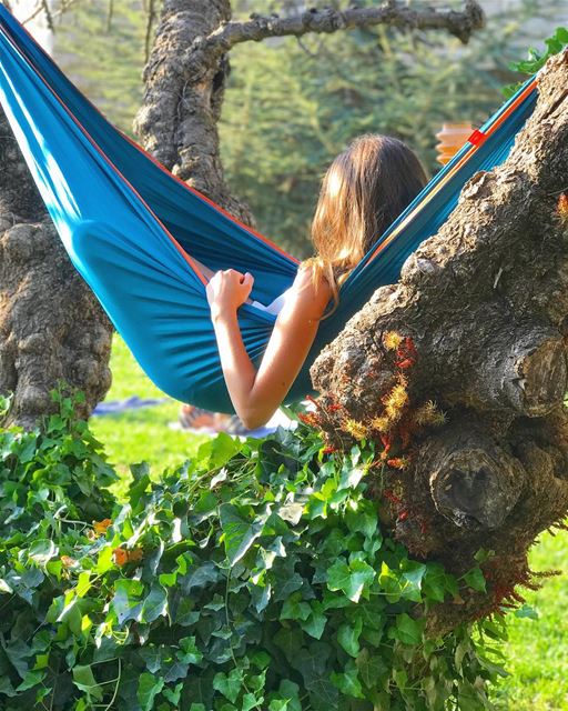 Find a  hammock to lay 🐛 (Baabdâte, Mont-Liban, Lebanon)