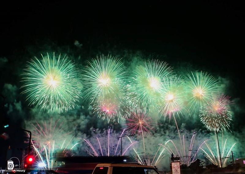  fireinthehole fireworks firework fireworkshow fireworksshow colorfull... (Beirut, Lebanon)