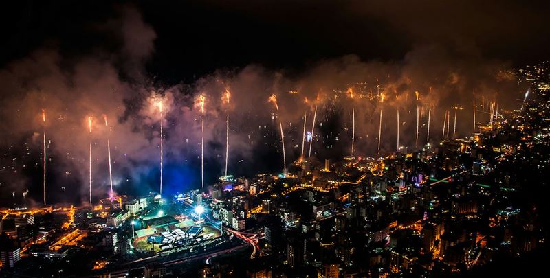 Fireworks at Jounieh Festival 2015