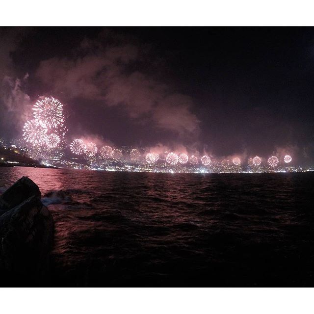 Fireworks do not only illuminate the sky, they also light up the eyes of those who watch them.  (Festival De Jounieh)