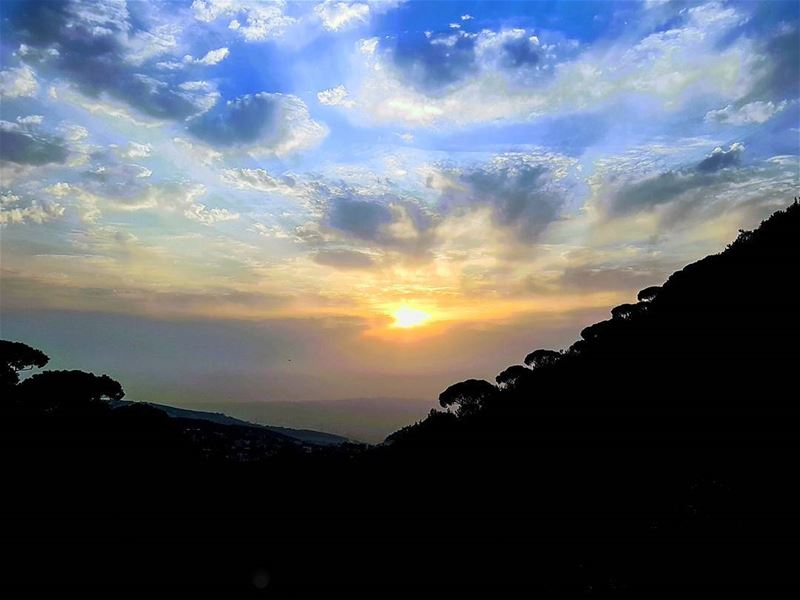 First autumn sunset  sunset  autumn  sunset_ig  sunset_hub  sunsetsky ... (Mar Chaaya Broumana)