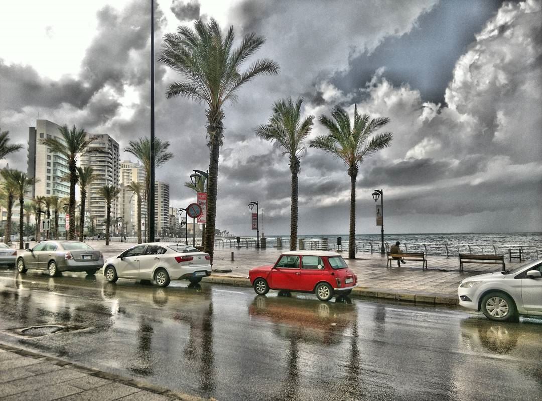 First Rain Beirut Lebanon Rain☔ (Beirut Down Town)